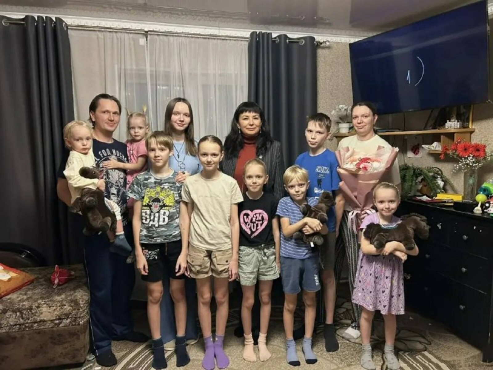 В семье Поповых из Башкирии родился десятый ребенок